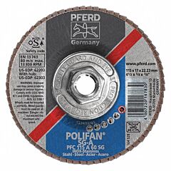 Pferd 62303 Polifan Flap Discs, Performance Line Sg, Polifan Sg A, Conical (Pfc - Type 29)