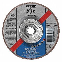 Pferd 62242 Polifan Flap Discs, Performance Line Sg, Polifan Sg A-Cool, Conical (Pfc - Type 29)