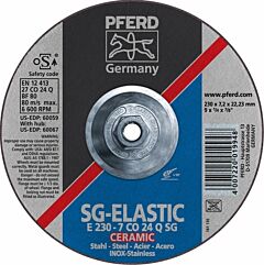 Pferd 60067 Grinding Wheels, Performance Line Sg, Co 24 Q Sg - Ceramic Oxide For Steel/Stainless Steel