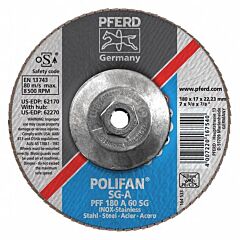 Pferd 62270 Polifan Flap Discs, Performance Line Sg, Polifan Sg A, Flat (Pff- Type 27)