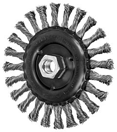 Pferd 82602 Knot Wheel Brushes, Full Cable Twist, Stainless Steel Wire