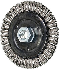 Pferd 82759 Knot Wheel Brushes, Stringer Bead Twist - Combitwist, Stainless Steel Wire