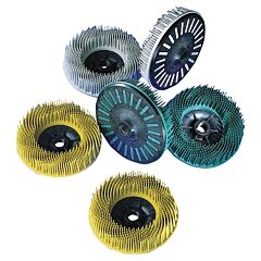 3M 048011-33054 Scotch-Brite™ Radial Bristle Discs, 4 1/2 In, 36, 12,000 Rpm, Brown