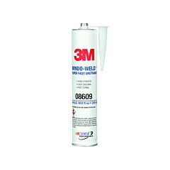 3M 051135-08609 Windo-Weld Super Fast Urethane Adhesive, 10.5 Fl Oz, Cartridge, Black