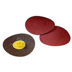 3M Abrasive 051144-11427 Roloc Discs 963G, Ceramic/Regular Alumina Mix, 1 In Dia., 80 Grit