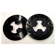 3M 051144-81733 Disc Pad Face Plates, 5 In Dia, Hard, Black