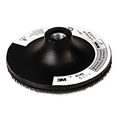 3M 048011-14111 Hook And Loop Disc Pad Holder, Tall T Hook Type, 4-1/2 In Diameter