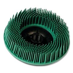 3M 048011-24241 Bristle Disc, 4-1/2 In X 5/8 In-11, 50 Grit, Ceramic, 12000 Rpm, Green