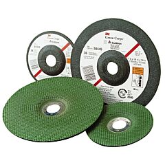 3M 051111-50445 Green Corps Flexible Grinding Wheel, 7" Dia, 7/8 Arbor, 1/8" Thick, 36 Grit