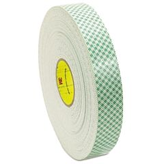 3M 021200-06454 Double Coated Urethane Foam Tapes 4016, 3/4 In X 36 Yd, 62 Mil, Off-White