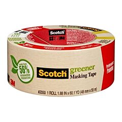 3M 021200-05620 Scotch® 2050 Greener Masking Tape, 1.88 In X 60.1 Yd, Beige
