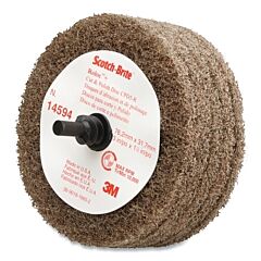 3M 048011-14594 Scotch-Brite Buffing Discs, 3 In, 10,000 Rpm, Tan