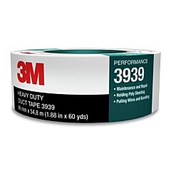3M 021200-85563 3939 Heavy Duty Duct Tapes, 3.77 In X 60 Yd X 9 Mil, Silver