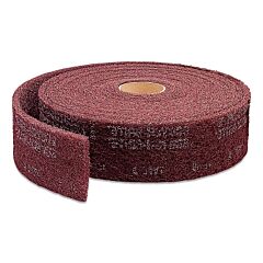 3M 048011-00266 Scotch-Brite™ Clean And Finish Rolls, 4 In X 30 Ft, Very Fine, Maroon, 3 Per Case