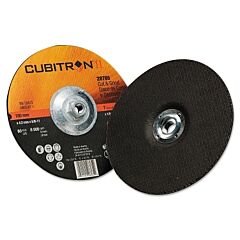 3M 051141-28765 Cubitron Ii Cut And Grind Wheel, 7 In Dia, 1/8 In Thick, 5/8 In-11 Arbor, 36+ Grit