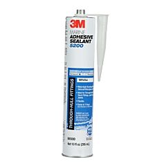 3M 051135-06500 Marine Adhesive Sealant, 1/10 Gal, Cartridge, White
