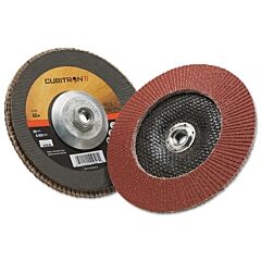 3M 051141-55626 Cubitron Ii™ Flap Disc 967A, 7 In Dia, 40 Grit, 5/8 In-11 Arbor, 8,600 Rpm, Type 29