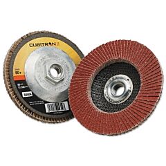 3M 051141-55604 Cubitron Ii™ Flap Disc 967A, 4-1/2 In Dia, 80 Grit, 5/8 In-11 Arbor, 13,300 Rpm, Type 27