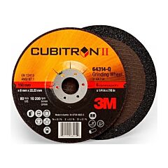 3M 051115-78467 Cubitron Ii Depressed Center Grinding Wheel, 5 In Dia, 1/4 In Thick, 7/8 In Arbor, 36 Grit, Precision Shaped Ceramic