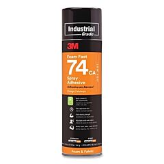 3M 051111-97958 Foamfast 74 Spray Adhesive, 24 Oz Can, 19 Oz Net Wt, Aerosol Can, Orange
