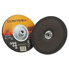 3M 076308-64319 Cubitron™ Ii Depressed Center Grinding Wheel, 7-1/2 In Dia, 1/4 In Thick, 5/8 In -11 Arbor, 36 Grit, Precision Shaped Ceramic