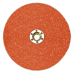 3M 076308-89633 787C Fibre Discs, Ceramic, 4 1/2 In Dia, 5/8 In - 11 Arbor, 36+ Grit