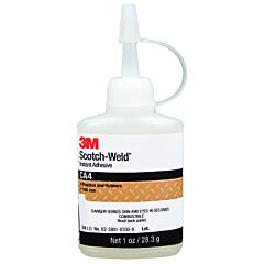3M 021200-74290 Scotch-Weld™ Instant Adhesive Ca40, 1 Fl Oz Bottle, Clear