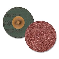 3M 076308-89676 782C Coated Ceramic Quick Change Disc, Fibre Backing, 80+ Grit, 3 In