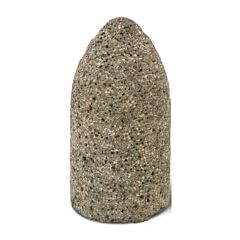 Cgw Abrasives 49028 Resin Cones And Plugs, Type 17, 2 In Dia, 3 In Thick, 24 Grit, Aluminum Oxide