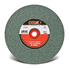 Cgw Abrasives 35005 Bench Wheels, Green Silicon Carbide, Carton Pk, Type 1, 6 X 1/2, 1" Arbor, 60, I