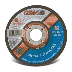 Cgw Abrasives 45051 Extra Thin Cut-Off Wheel, Type 1, 6 In Dia, .04 In Thick, 3/8 In Arbor, 60 Grit