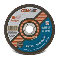 Cgw 45227 Quickie Cut Reinforced Cut-Off Wheel, Type 1