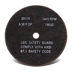Cgw Abrasives 59106 Depressed Center Wheel, 4 In Dia, 1/32 In Thick, 1/4 In Arbor, 60 Grit