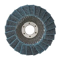 Cgw Abrasives 70124 Flap Discs, Surface Conditioning, T27, 4 1/2 In, Fine, 7/8 In Arbor, 13,300 Rpm