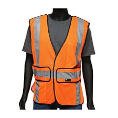 West Chester 47201/O Hi-Vis Orange, Breakaway Vest, Class 2, One Size