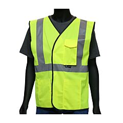 West Chester 47203/Xl Economy Safety Vest, Lime, Solid, Class 2, Size X-Large