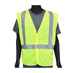 West Chester 47205Np/3Xl Value Economy, Hi-Vis Green, Mesh Vest, Class 2, Size 3X-Large