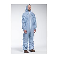 Pip 3106/Xl Posiwear, Fr Coverall, Blue, Hood, Elastic Wrist And Ankles, Size X-Large