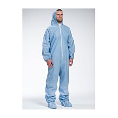 Pip 3109/M Posiwear, Fr Coverall, Blue, Hood, Boots, Elastic Wrist And Ankles, Size Medium