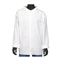 Pip 3617/L Posiwear Ba Microporous White Shirt, Size Large