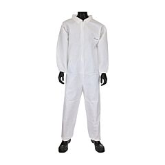 Pip 3702/Xxl Posiwear, Ub, White Coverall, Elastic Wrist And Ankle, Size 2X-Large