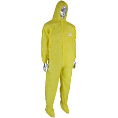 Pip 3679B/5Xl Posiwear, Ub Plus, Yellow Coverall, Hood/Boot, Elastic Wrist/Ankle, Size 5X-Large