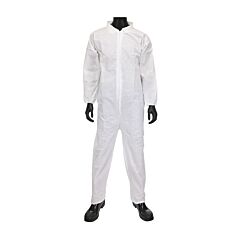 West Chester C3852/5Xl 45G White Sms, Zipper Front, Elastic Wrist And Ankle, Size 5X-Large