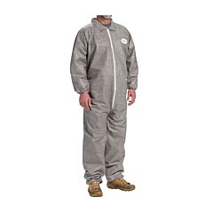 Pip C3902/6Xl Posiwear M3 Gray Coverall, Zipper Front, Elastic Wrist/Ankle, Size 6X-Large