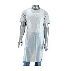 West Chester Dp-55 55" 1.5 Mil White Polyethylene Apron, Size 28" X 55"