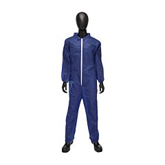 West Chester U1200B/Xxxl 40G, Blue Sbp Coverall, Elastic Wrist And Ankle, Size 3X-Large
