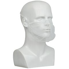 West Chester Ucbc-1000 19" Nylon White Beard Cover, Size 19"
