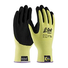 Pip 09-K1650/Xxl G-Tek Kev, 13G Seamless Knit Yellow Kevlar, Nitrile Microfinish Grip A2, Pack Of 12 Pairs