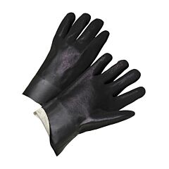 West Chester 1027Rf 12" Rough Pvc Gloves, Interlock Lining, Size Large