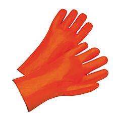 West Chester 1027Or 12" Smooth Orange Pvc, Foam Lined, Gauntlet, Size Large